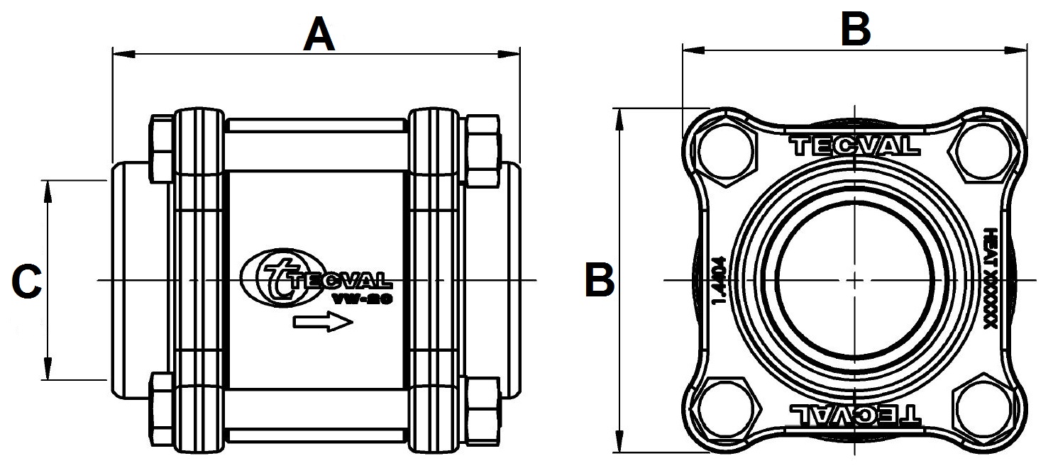 TECVAL c365-vw-20-cotes